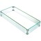 29.8 Inch Tempered Glass Fire Pit Wind Guard Aluminum Alloy Brackets Clear Outdoor Flame Screen